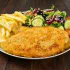 Bayram-Menü-Hähnchenschnitzrl Teller